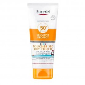 Eucerin Kids Sensitive Protect Dry Touch SPF50+ 200ml Sunscreen - White козметика,за,защита,от,слънце,eucerin,kids,sensitive,protect,dry,touch,spf50+,200ml,sunscreen,white