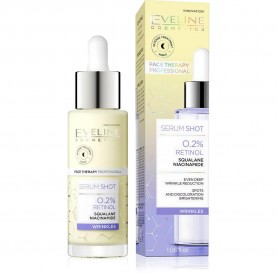 Eveline Shot 2pct. Retinol Anti-Wrinkle 30ml face serum - Clear специфични,козметични,продукти,eveline,shot,2pct.,retinol,anti,wrinkle,30ml,face,serum,clear
