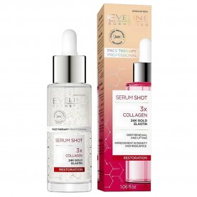 специфични,козметични,продукти,eveline,shot,3x,collagen,reconstructing,30ml,face,serum,clear
