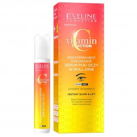 очна,линия,eveline,vitamin,c,3xaction,15ml,eye,contour,clear
