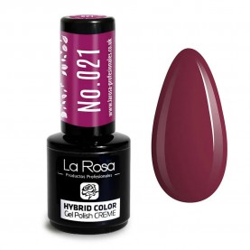 La rosa Hybrid Color 021 Bordeaux nail polish - Red специфични,козметични,продукти,la,rosa,hybrid,color,021,bordeaux,nail,polish,red