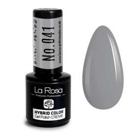 La rosa Hybrid Color No 041 Grey nail polish - Grey специфични,козметични,продукти,la,rosa,hybrid,color,no,041,grey,nail,polish,grey