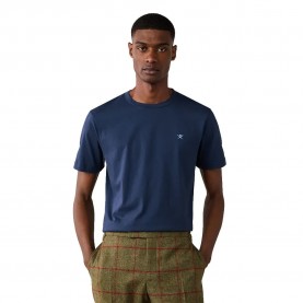 Тениска Hackett HM5000146 short sleeve T-shirt - Blue (Navy) тениска,мъжки,тениски,дамски,тениски,hackett,hm5000146,short,sleeve,t,shirt,blue,(navy)
