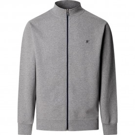Блуза Hackett HMU200067 full zip sweatshirt - Grey (Marl Grey) блуза,мъжки,пуловери,hackett,hmu200067,full,zip,sweatshirt,grey,(marl,grey)