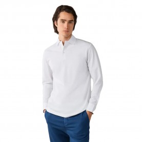 Hackett Oxford Pique long sleeve polo - White (Optic White) дамски,блузи,с,яка,мъжки,блузи,с,яка,hackett,oxford,pique,long,sleeve,polo,white,(optic,white)