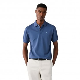 Hackett Slim Fit short sleeve polo - Blue (Airforce Blue) дамски,блузи,с,яка,мъжки,блузи,с,яка,hackett,slim,fit,short,sleeve,polo,blue,(airforce,blue)