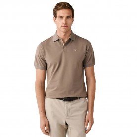 Hackett Slim Fit short sleeve polo - Beige / Brown (Putty Beige) дамски,блузи,с,яка,мъжки,блузи,с,яка,hackett,slim,fit,short,sleeve,polo,beige,brown,(putty,beige)