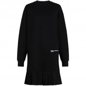 Рокля Karl lagerfeld jeans B3W13005 long sleeve short dress - Black (Black) рокля,дамски,поли,и,рокли,karl,lagerfeld,jeans,b3w13005,long,sleeve,short,dress,black,(black)