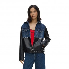 Яке Karl lagerfeld jeans B3W14026 jacket - Blue / Black (Washed Dark Blue / Black) яке,мъжки,якета,дамски,якета,и,палта,karl,lagerfeld,jeans,b3w14026,jacket,blue,black,(washed,dark,blue,black)