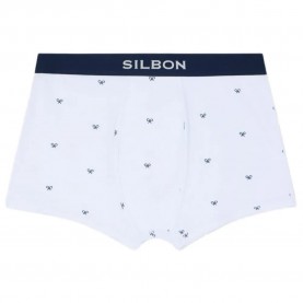 боксерки,мъжко,бельо,silbon,racket,boxers,white,(white)
