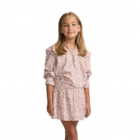 Silbon Floral Print long sleeve blouse - Pink (Pink / White) дамски,блузи,silbon,floral,print,long,sleeve,blouse,pink,(pink,white)