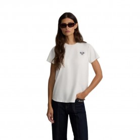 Тениска Silbon Lucky Love short sleeve T-shirt - White (Raw) тениска,мъжки,тениски,дамски,тениски,silbon,lucky,love,short,sleeve,t,shirt,white,(raw)