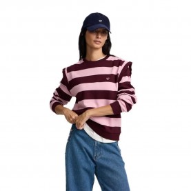 блуза,мъжки,пуловери,silbon,padded,shoulders,striped,sweatshirt,purple,(pink,maroon)