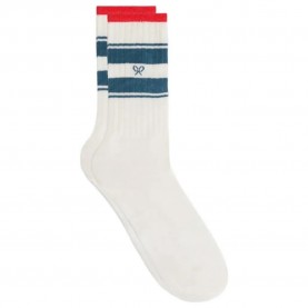 чорапи,мъжки,чорапи,дамски,чорапи,silbon,racket,stripe,socks,white,(green)
