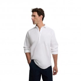Silbon Sport Linen long sleeve polo - White (White) дамски,блузи,с,яка,мъжки,блузи,с,яка,silbon,sport,linen,long,sleeve,polo,white,(white)