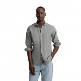 Риза с дълъг ръкав Silbon Sport Textured Logo long sleeve shirt - Grey (Medium Green) риза,с,дълъг,ръкав,дамски,ризи,мъжки,ризи,silbon,sport,textured,logo,long,sleeve,shirt,grey,(medium,green)