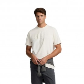 Тениска Silbon Tone Patch short sleeve T-shirt - White (Cream) тениска,мъжки,тениски,дамски,тениски,silbon,tone,patch,short,sleeve,t,shirt,white,(cream)