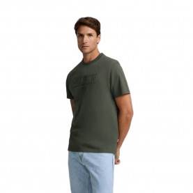 Тениска Silbon Tone Patch short sleeve T-shirt - Green (Khaki) тениска,мъжки,тениски,дамски,тениски,silbon,tone,patch,short,sleeve,t,shirt,green,(khaki)
