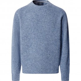 Блуза Hackett Donegal Crew sweater - Blue (Chambray Blue) блуза,мъжки,пуловери,дамски,пуловери,hackett,donegal,crew,sweater,blue,(chambray,blue)