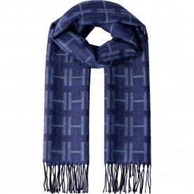 Шал Hackett HM0400111 scarf - Blue (Ink Blue) шал,ръкавици,шапки,и,шалове,hackett,hm0400111,scarf,blue,(ink,blue)