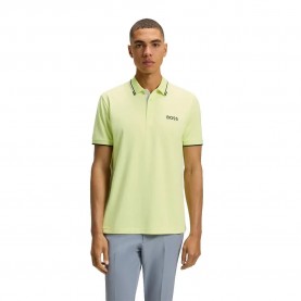BOSS Paddy Pro 10226584 GREEN short sleeve polo refurbished - Yellow (Light / Pastel Green) дамски,блузи,с,яка,мъжки,блузи,с,яка,boss,paddy,pro,10226584,green,short,sleeve,polo,refurbished,yellow,(light,pastel,green)