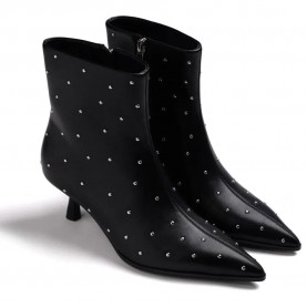 Gioseppo 80821 heel booties - Black (Black) дамски,боти,мъжки,боти,gioseppo,80821,heel,booties,black,(black)