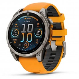 Часовник Garmin Fenix 8 47 mm Amoled Sapphire watch refurbished - Orange (Graphite / Titanium) часовник,часовници,garmin,fenix,8,47,mm,amoled,sapphire,watch,refurbished,orange,(graphite,titanium)
