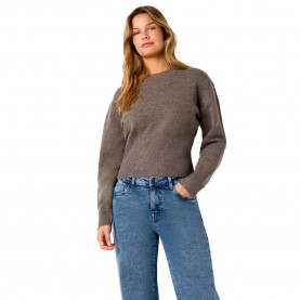 Блуза Noisy may Sloan sweater - Brown / Grey (Morel) блуза,мъжки,пуловери,дамски,пуловери,noisy,may,sloan,sweater,brown,grey,(morel)