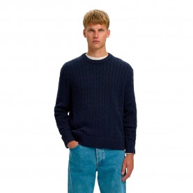 Сако Selected Braun sweater - Blue (Navy Blazer) сако,мъжки,пуловери,дамски,пуловери,selected,braun,sweater,blue,(navy,blazer)