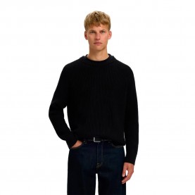 Блуза Selected Braun Relaxed Fit sweater - Black (Black) блуза,мъжки,пуловери,дамски,пуловери,selected,braun,relaxed,fit,sweater,black,(black)