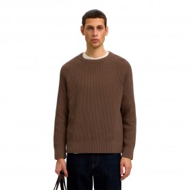 Блуза Selected Braun Relaxed Fit sweater - Brown (Chocolate Chip) блуза,мъжки,пуловери,дамски,пуловери,selected,braun,relaxed,fit,sweater,brown,(chocolate,chip)