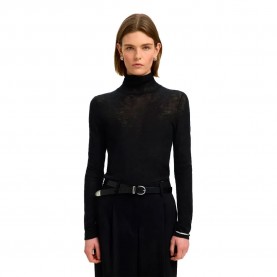 Блуза Selected Vendy high neck sweater - Black (Black) блуза,мъжки,пуловери,дамски,пуловери,selected,vendy,high,neck,sweater,black,(black)