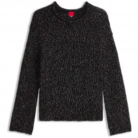Блуза HUGO Selley 10281999 RED sweater - Black (Black) блуза,мъжки,пуловери,дамски,пуловери,hugo,selley,10281999,red,sweater,black,(black)