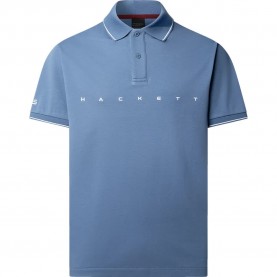 Hackett HM5600292 short sleeve polo - Blue (Ozzy Blue) дамски,блузи,с,яка,мъжки,блузи,с,яка,hackett,hm5600292,short,sleeve,polo,blue,(ozzy,blue)