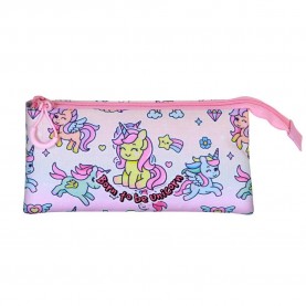 Oh my pop Triple Fantasy pencil case - Pink (Multicolor) ученически,принадлежности,oh,my,pop,triple,fantasy,pencil,case,pink,(multicolor)