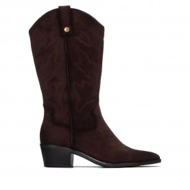 Обувки Xti 144308 heel boots - Brown (Brown) обувки,дамски,боти,мъжки,боти,xti,144308,heel,boots,brown,(brown)