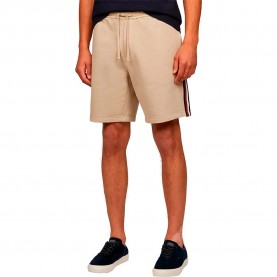 Къси панталони Tommy hilfiger Global Stripe sweat shorts refurbished - Beige (Sandalwood) къси,панталони,мъжки,панталони,дамски,панталони,tommy,hilfiger,global,stripe,sweat,shorts,refurbished,beige,(sandalwood)
