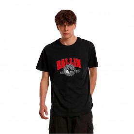 Тениска Mister tee Ballin Bold short sleeve T-shirt - Black (Black) тениска,мъжки,тениски,дамски,тениски,mister,tee,ballin,bold,short,sleeve,t,shirt,black,(black)