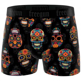 Боксерки Freegun FGPA98/1/BM/DIA boxers - Black (Black / Multicolor) боксерки,мъжко,бельо,freegun,fgpa98,1,bm,dia,boxers,black,(black,multicolor)