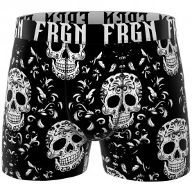 Боксерки Freegun FGPB06/1/BM/AOP boxers - Black (White / Black) боксерки,мъжко,бельо,freegun,fgpb06,1,bm,aop,boxers,black,(white,black)