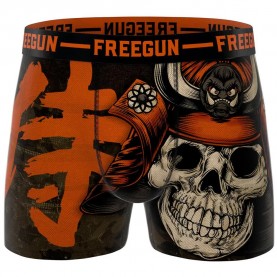 Боксерки Freegun FGPB29/1/BM/SAM boxers - Multicolor (Orange / Black / White) боксерки,мъжко,бельо,freegun,fgpb29,1,bm,sam,boxers,multicolor,(orange,black,white)
