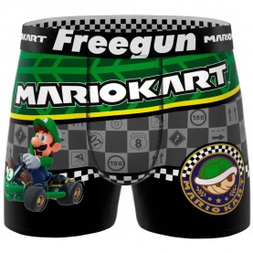 Боксерки Freegun Super Mario Kart Luigi boxers - Multicolor (Grey / Green / Black / Yellow) боксерки,мъжко,бельо,freegun,super,mario,kart,luigi,boxers,multicolor,(grey,green,black,yellow)