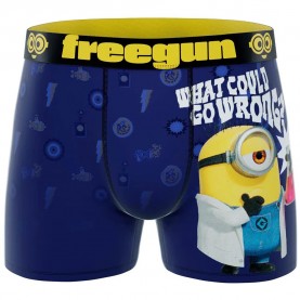 Боксерки Freegun What Could Go Wrong? boxers - Blue (Yellow / Black / Blue) боксерки,мъжко,бельо,freegun,what,could,go,wrong?,boxers,blue,(yellow,black,blue)