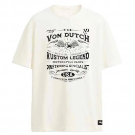 Тениска Von dutch VD/1/H/TR/LEG/E short sleeve T-shirt - White (White) тениска,мъжки,тениски,дамски,тениски,von,dutch,vd,1,h,tr,leg,e,short,sleeve,t,shirt,white,(white)