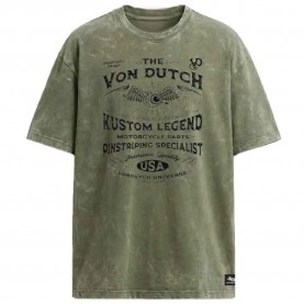 Тениска Von dutch VD/1/H/TR/LEG/K short sleeve T-shirt - Green (Khaki) тениска,мъжки,тениски,дамски,тениски,von,dutch,vd,1,h,tr,leg,k,short,sleeve,t,shirt,green,(khaki)