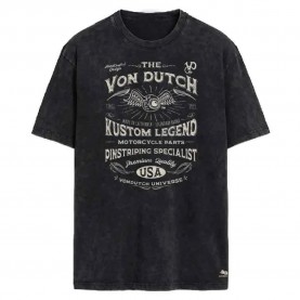 Тениска Von dutch VD/1/H/TR/LEG/NR short sleeve T-shirt - Black (Black) тениска,мъжки,тениски,дамски,тениски,von,dutch,vd,1,h,tr,leg,nr,short,sleeve,t,shirt,black,(black)