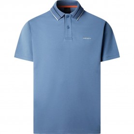 Hackett Members Tip short sleeve polo - Blue (Eton Blue) дамски,блузи,с,яка,мъжки,блузи,с,яка,hackett,members,tip,short,sleeve,polo,blue,(eton,blue)