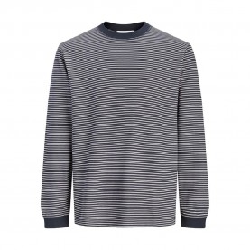 Тениска Jack & jones Barron Stripe long sleeve T-shirt - Blue (Dark Navy) тениска,мъжки,тениски,дамски,тениски,jack,&,jones,barron,stripe,long,sleeve,t,shirt,blue,(dark,navy)