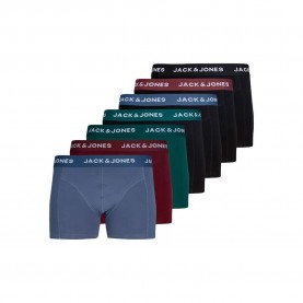 боксерки,мъжко,бельо,jack,&,jones,tommy,trunks,boxers,7,units,multicolor,(black,vineyard,wine,black,vintage,indigo,black,sea,moss)