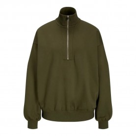 Блуза Jjxx Isla half zip sweatshirt - Green (Olive Night) блуза,дамски,блузи,jjxx,isla,half,zip,sweatshirt,green,(olive,night)